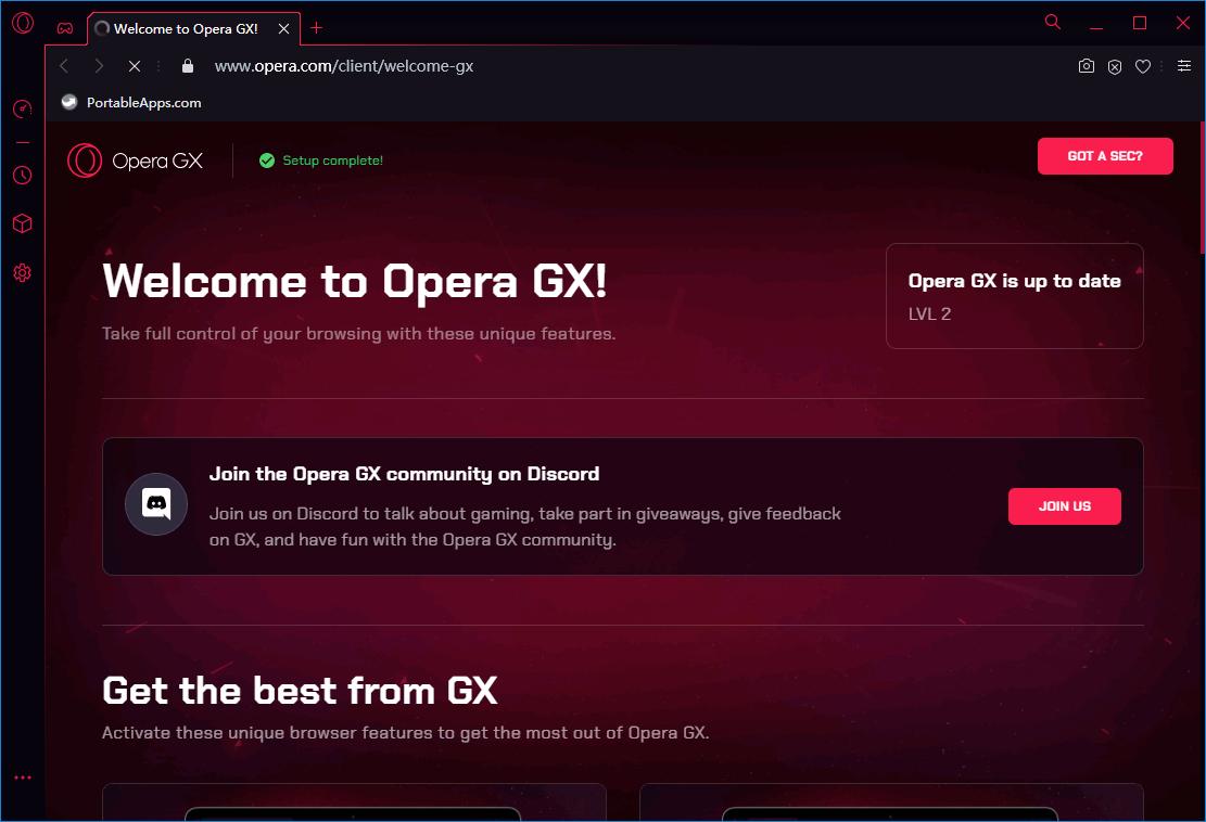 Opera GX下载,浏览器