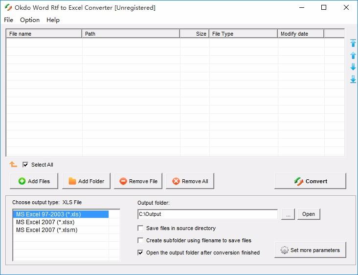 Okdo Word Rtf To Excel Converter下载,Word转Excel转换器