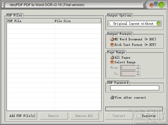 VeryPDF PDF to Word OCR Converter下载,PDF软件,pdf转换器