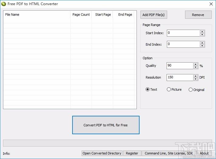 Free PDF to HTML Converter,PDF转HTML,文件转换