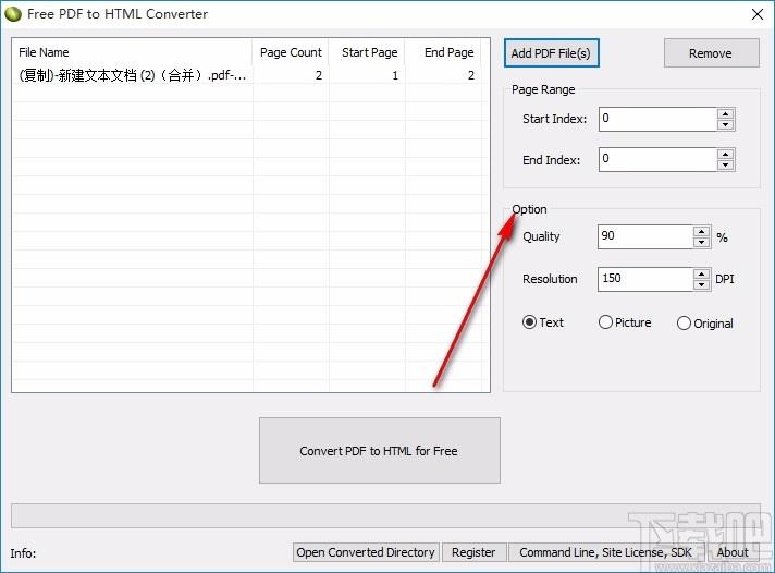Free PDF to HTML Converter,PDF转HTML,文件转换